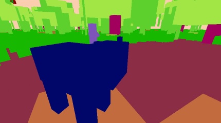 A color-map view of the jungle biome